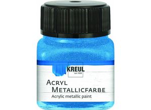 4000798772758 - Acryl Metallicfarbe blau 20 ml Verzierfarbe - Kreul