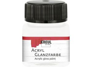 4000798792015 - Acryl Glanzfarbe weiß 20 ml Verzierfarbe - Kreul