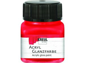 4000798792053 - Acryl Glanzfarbe rot 20 ml Verzierfarbe - Kreul