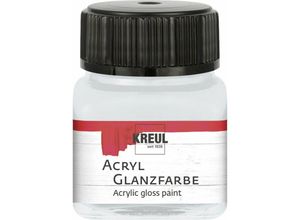 4000798792237 - Acryl Glanzfarbe hellgrau 20 ml Verzierfarbe - Kreul