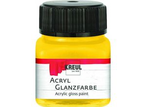 4000798792305 - Acryl Glanzfarbe sonnengelb 20 ml Verzierfarbe - Kreul