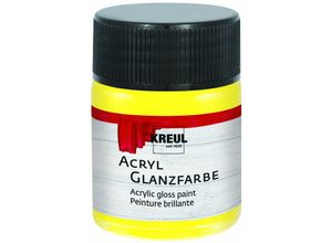 4000798795023 - Acryl Glanzfarbe gelb 50 ml Verzierfarbe - Kreul