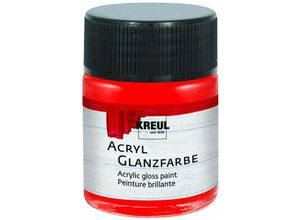 4000798795054 - Acryl Glanzfarbe rot 50 ml Verzierfarbe - Kreul