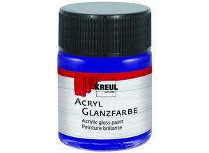 4000798795078 - Acryl Glanzfarbe dunkelblau 50 ml Verzierfarbe - Kreul