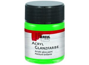 4000798795085 - Acryl Glanzfarbe grün 50 ml Verzierfarbe - Kreul