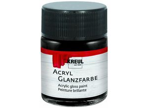 4000798795122 - Acryl Glanzfarbe schwarz 50 ml Verzierfarbe - Kreul