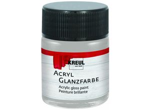 4000798795160 - Acryl Glanzfarbe silber 50 ml Verzierfarbe - Kreul