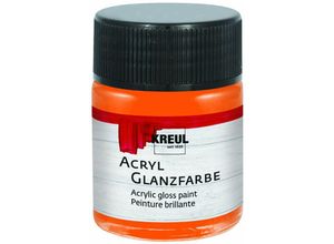 4000798795245 - Acryl Glanzfarbe orange 50 ml Verzierfarbe - Kreul