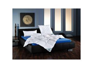 4000863095430 - Fan - Kansas Microfaser Mono-Steppbett 155x220 cm - Weiss