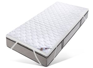 4000863100172 - Topper MY HOME Polly Plus XXL ECO ideal für Boxspringmatratzen Gr B L 90 cm x 200 cm (1 St) weiß Topper