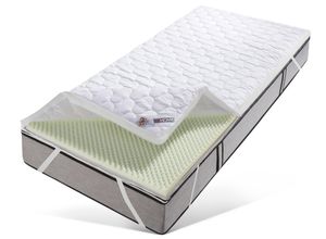 4000863100196 - Topper MY HOME Polly Plus XXL ECO ideal für Boxspringmatratzen Gr B L 140 cm x 200 cm (1 St) weiß Topper