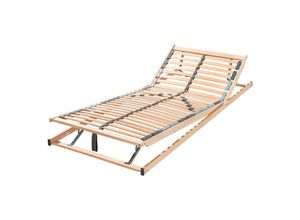 4000863703878 - Lattenrost Federholzrahmen Comfort Premium manuell verstellbar 100x200 cm - Fan