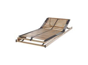 4000863959534 - Lattenrost Federholzrahmen Dreamflex Plus Kopf-und Fußteil manuell verstellbar 90x190 cm - Fan