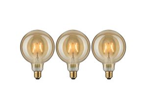 4000870050712 - 5071 Leuchtmittel Bundle 3x led Vintage Globe 125 gold 3x 25Watt E27 230V - Paulmann