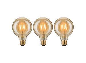 4000870050781 - 5078 Leuchtmittel Bundle 3x led Vintage Globe 95 gold 3x 25 Watt E27 1700K - Paulmann