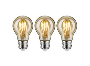 4000870050798 - 5079 Leuchtmittel Bundle 3x led Vintage Allgebrauchslampe gold 3x 47 Watt E27 2500K - Paulmann