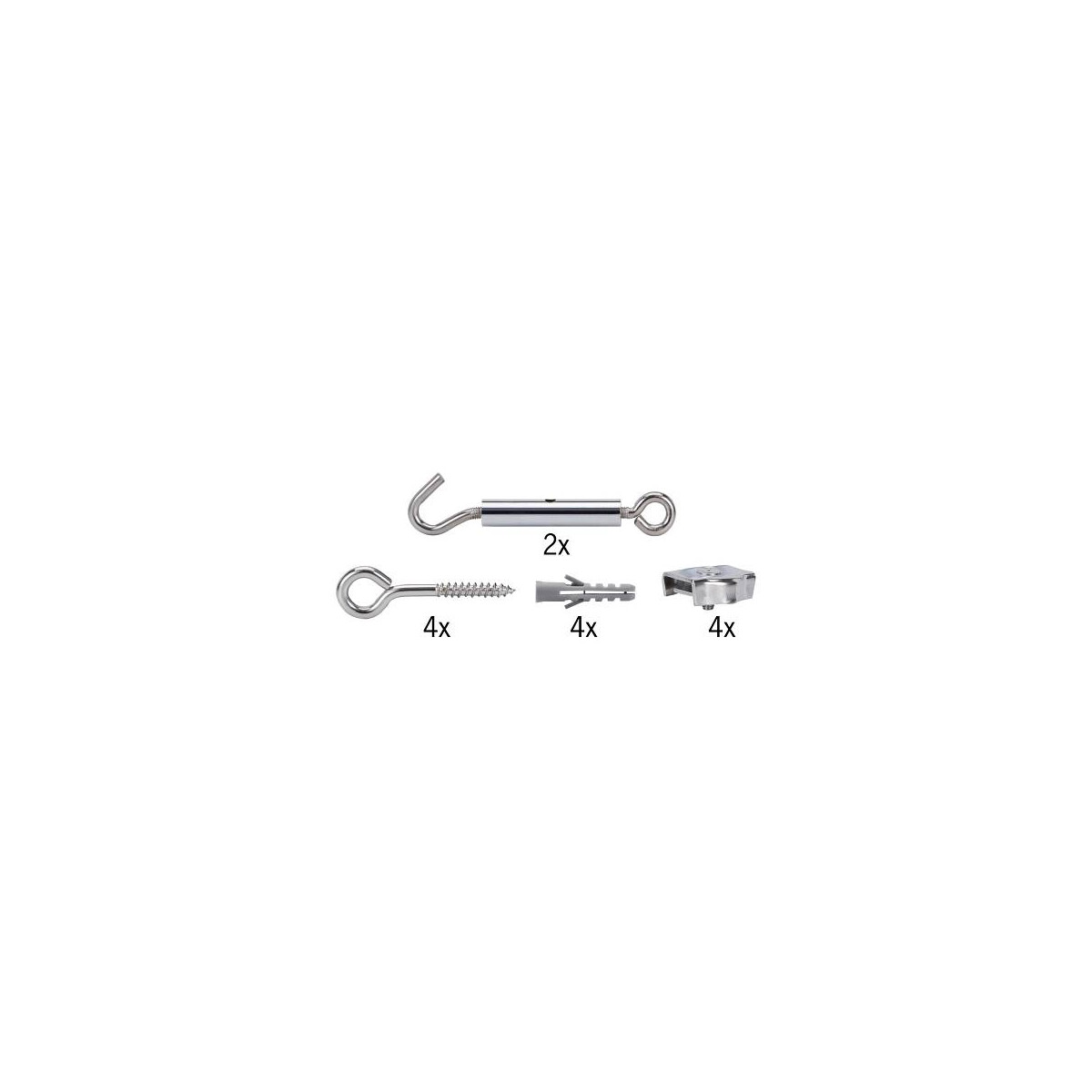 4000870178034 - 17803 Niedervolt-Seilsystem-Komponente Spann-Montageset Chrom - Paulmann