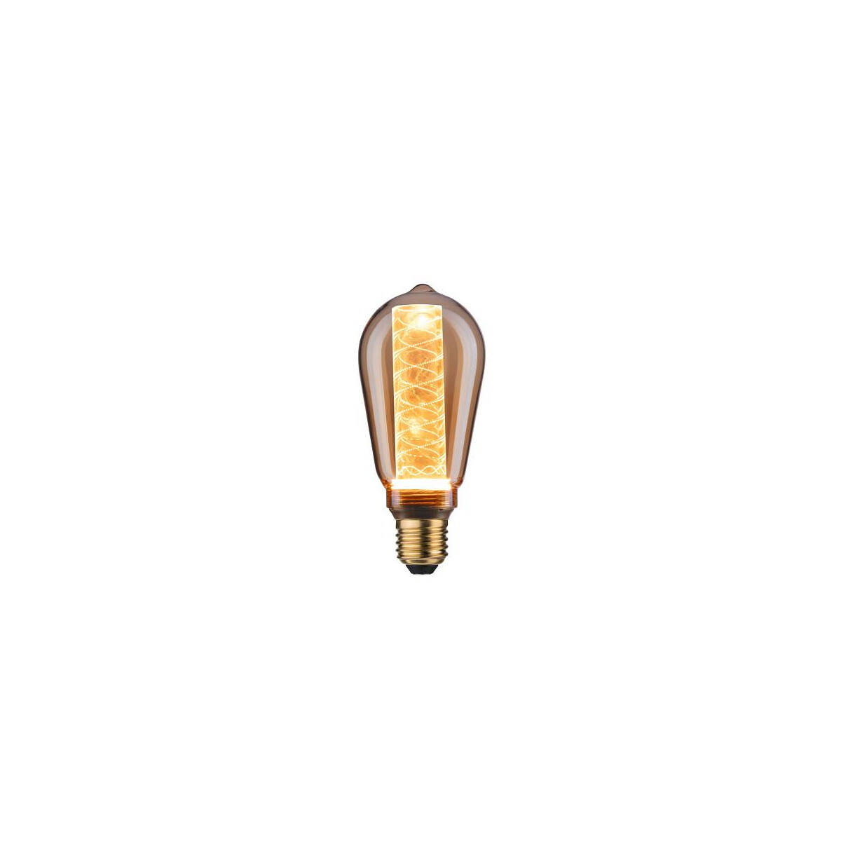 4000870285985 - Inner Glow Edition LED Kolben Innenkolben Spiralmuster E27 230V 230lm 4W 1800K Gold