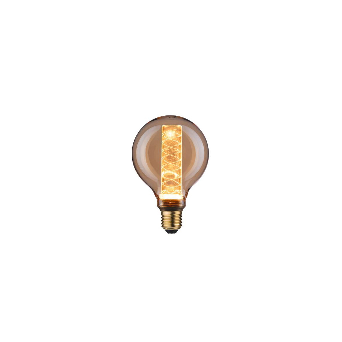 4000870286029 - 28602 led Vintage-Globe G95 Inner Glow 4W E27 Gold mit Innenkolben Spiralmuster - Paulmann