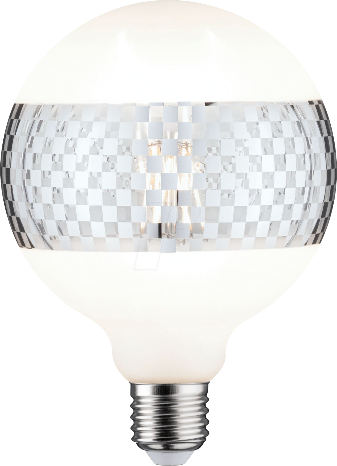 4000870287422 - Led Leuchtmittel G125 Ringspiegel silber E27 dimmbar Leuchtmittel - Paulmann