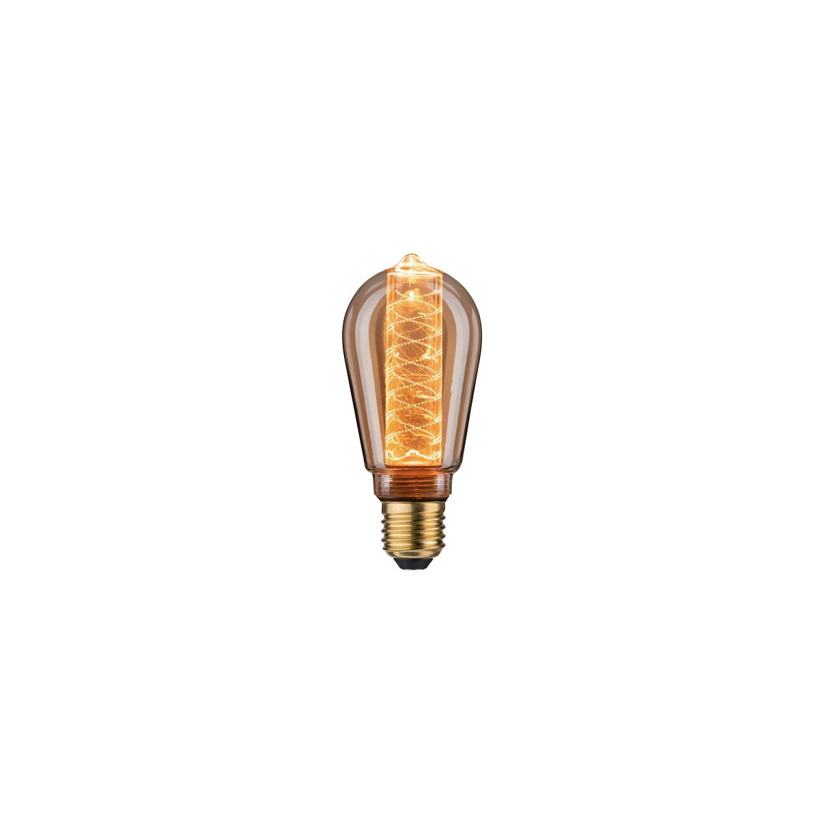 4000870288290 - 28829 led Vintage-Kolben ST64 Inner Glow E27 Gold mit Innenkolben Spiralmuster dimmbar - Paulmann