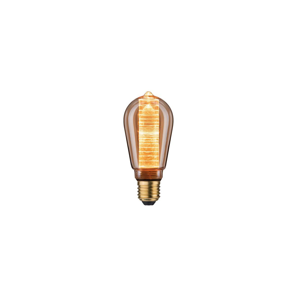 4000870288306 - 28830 led Vintage-Kolben ST64 Inner Glow E27 Gold mit Innenkolben Ringmuster dimmbar - Paulmann