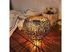 4000870481622 - Led Solar Tischleuchte Sunshine Miracle in Silber 01W 2lm IP44 - Silber - Pauleen