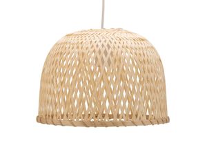 4000870482018 - Pendelleuchte Woody Pearl in Beige und Weiß E27 - Beige - Pauleen