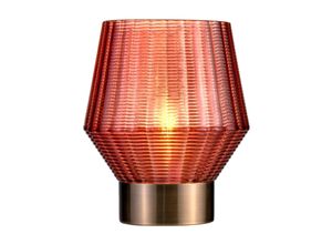 4000870482438 - Led Tischleuchte Classy Glamour in Rot und Messing 08W 30lm - Rot - Pauleen