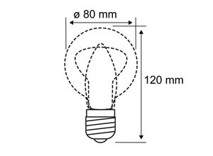 4000870482841 - Pauleen LED-Leuchtmittel Inner Glow E27 02W 3V rauch 2500K