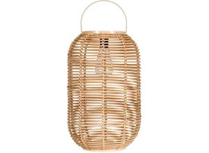 4000870482865 - Pauleen LED Laterne Sunshine Nature Solarlaterne Beige Rattan Metall Kunststoff LED fest integriert Warmweiß Solar beige