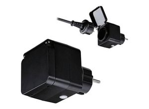 4000870501382 - Smarte Zigbee 30 Außensteckdose Smik in Schwarz IP44 - black - Paulmann