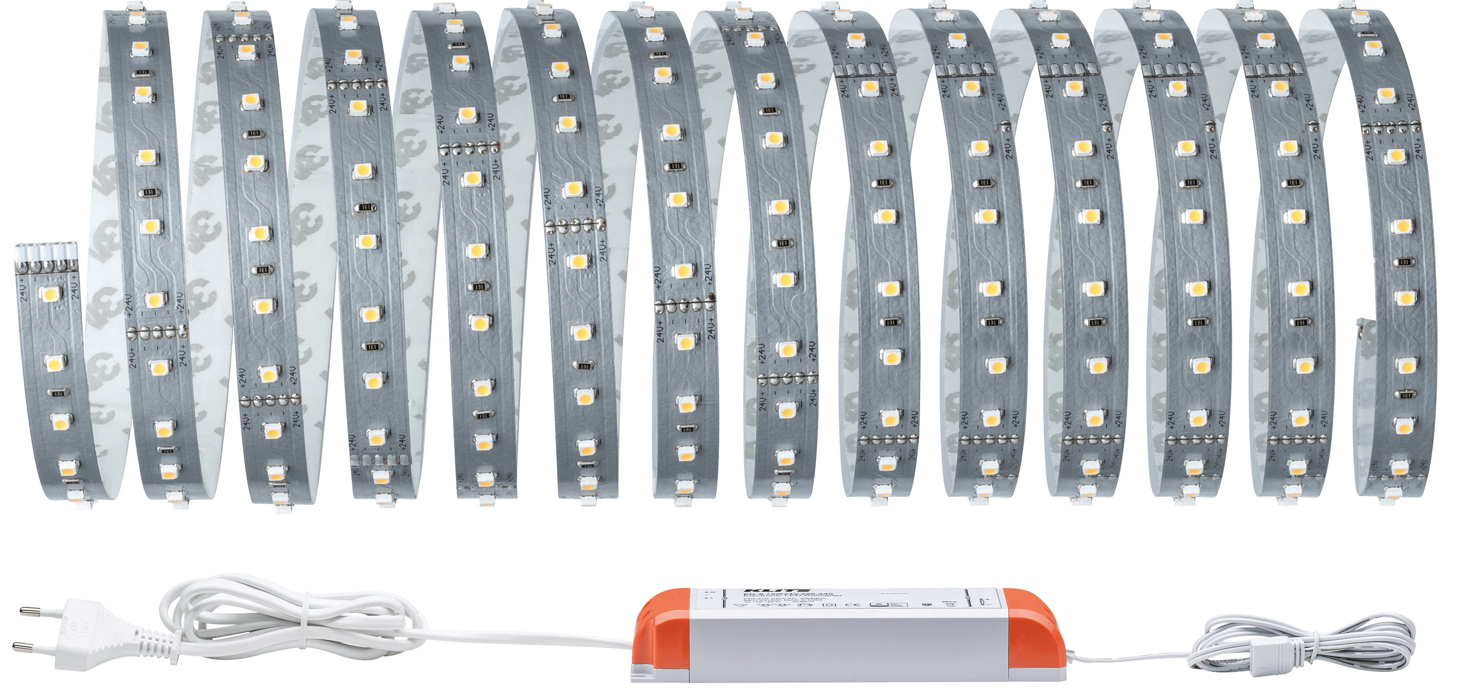 4000870706046 - - Basiskit mit 5mt led-streifen 33w 230 24v warmes licht 2700k dimmbare metallfarbe silber 70604 4000870706046 - - Basiskit mit 5mt led-streifen 33w 230 24v warmes licht 2700k dimmbare metallfarbe silber 70604