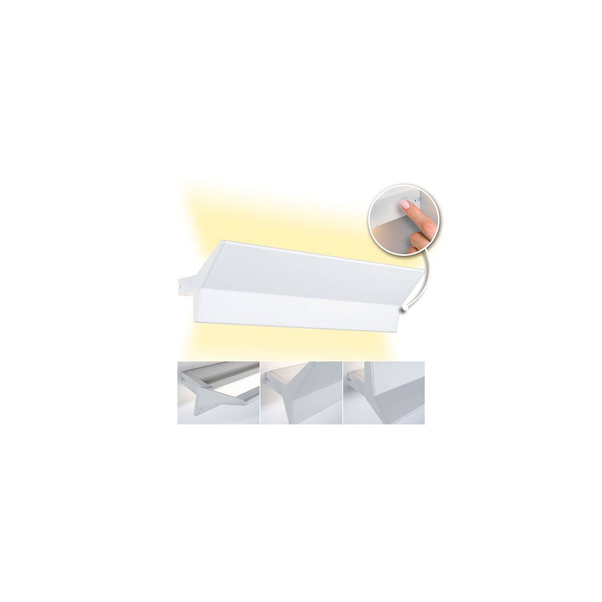 4000870795101 - 79510 led Wandleuchte Stine 3-Step-Dim 2700K 1400lm   410lm 230V 13   1x4W dimmbar Weiß matt - Paulmann