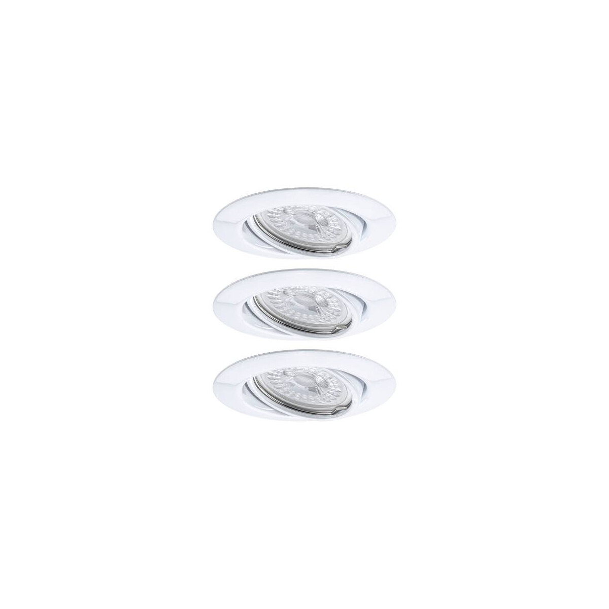 4000870934265 - LED Einbauleuchte 3-Step-Dim Base Basisset schwenkbar rund 90mm 20° GU10 3x5W 3x350lm 230V dimmbar 3000K Weiß