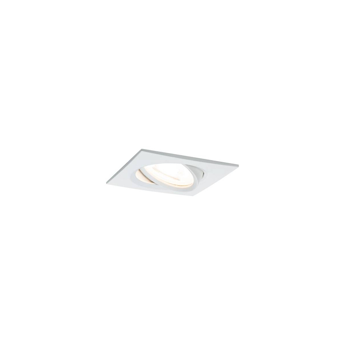 4000870934357 - LED Einbauleuchte Nova schwenkbar eckig 84x84mm 50° GU10 65W 460lm 230V 2700K Weiß matt