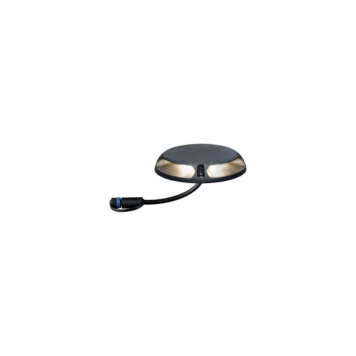 4000870939208 - Plug & Shine LED Bodenaufbauleuchte Warmweiß Einzelspot Zweifacher Lichtaustritt 180° IP67 3000K 2x33W Anthrazit