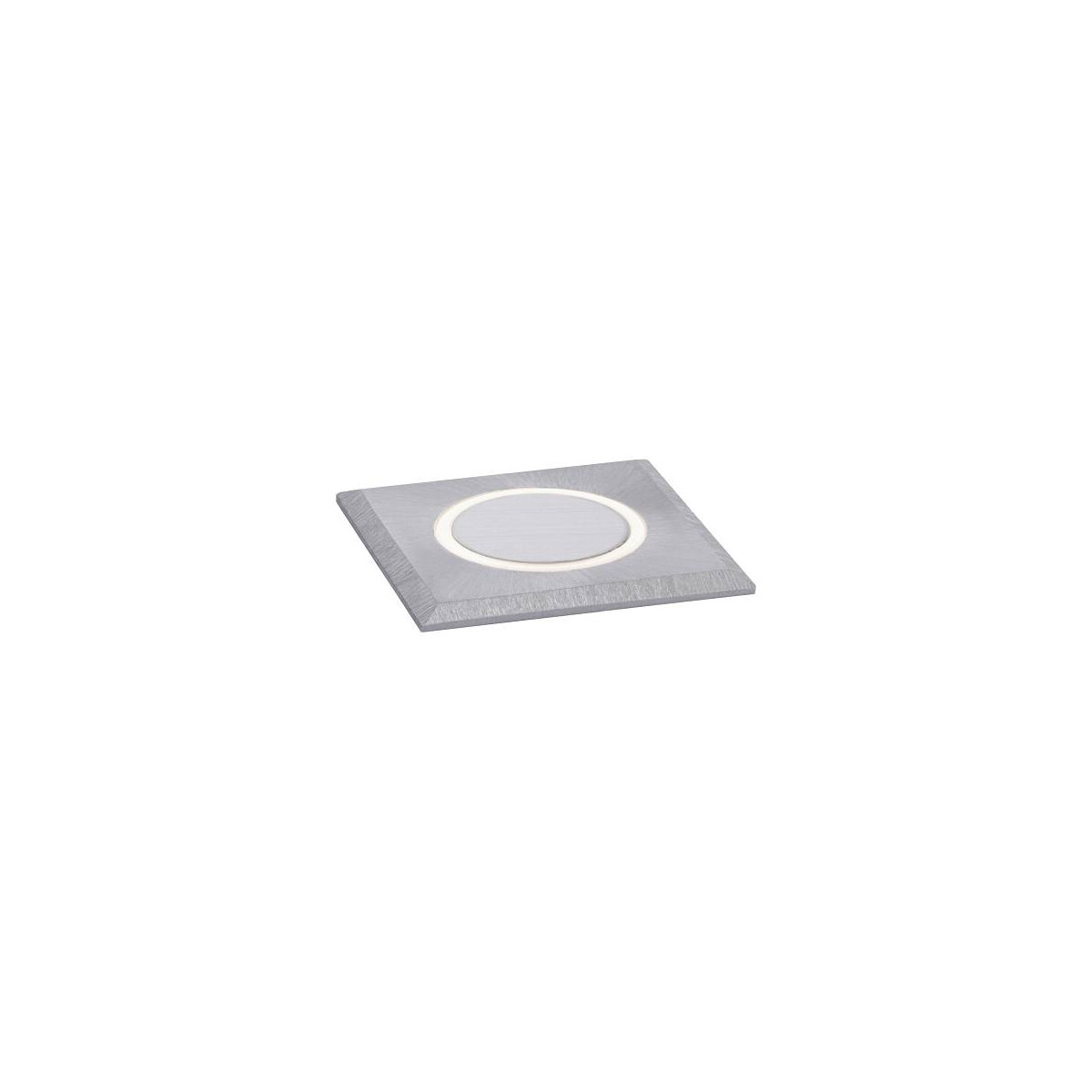 4000870943649 - House LED Bodeneinbauleuchte Warmweiß IP67 eckig 50x50mm 3000K 2W 20lm 230V Edelstahl gebürstet Edelstahl Kunststoff