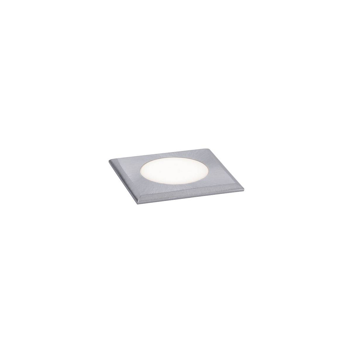 4000870943663 - House LED Bodeneinbauleuchte Warmweiß IP67 eckig 50x50mm 3000K 2W 60lm 230V Edelstahl gebürstet Edelstahl Kunststoff