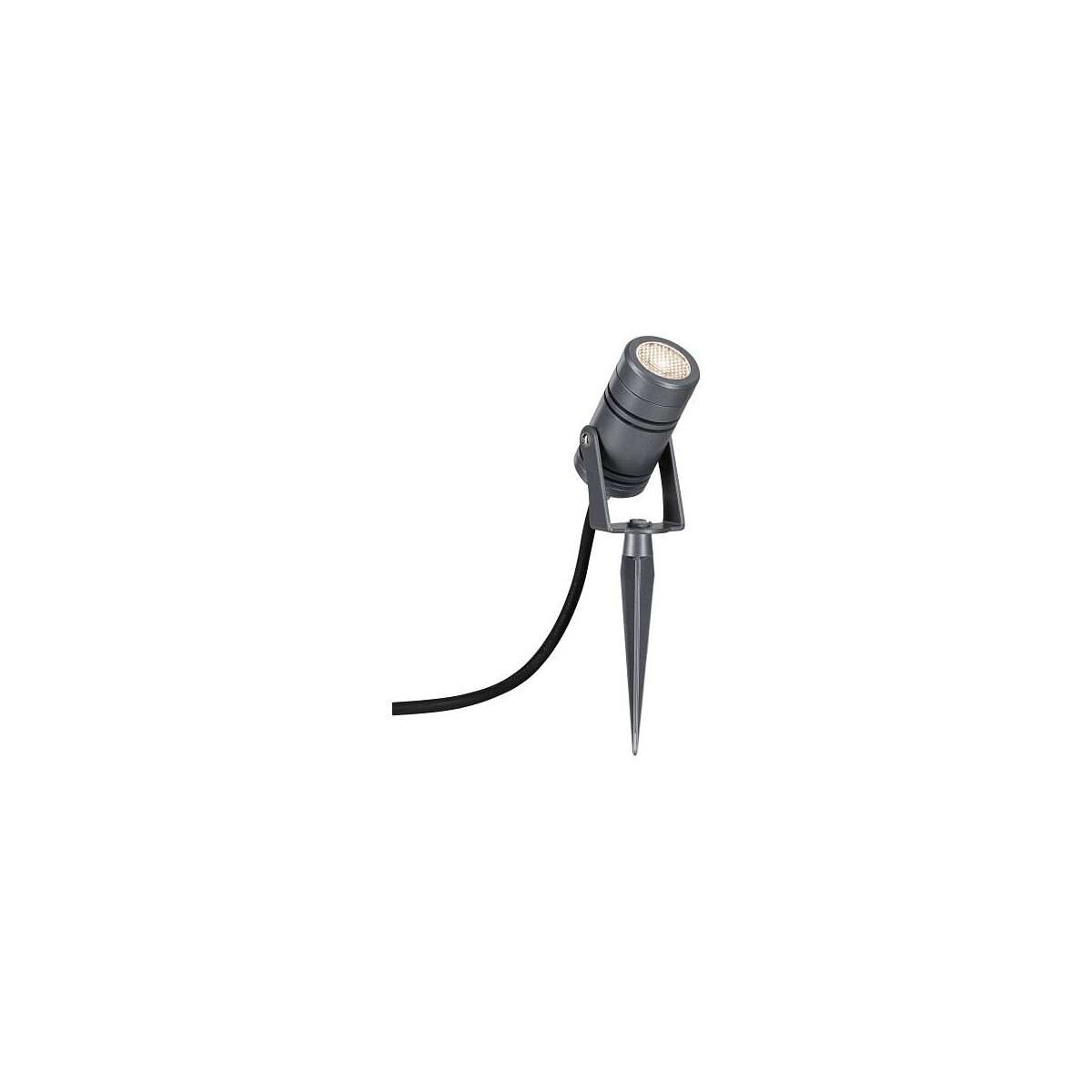 4000870943755 - LED Gartenstrahler Radon IP65 55mm 3000K 11W 650lm 230V Grau Aluminium