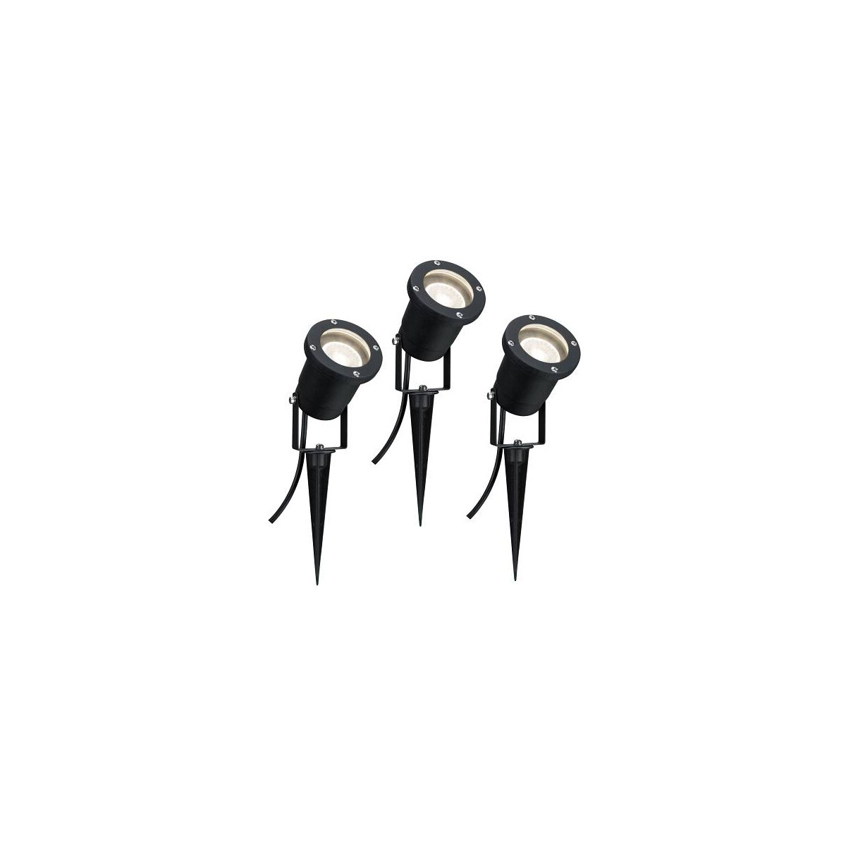 4000870988978 - Special Line LED Gartenstrahler IP65 rund 92mm 3000K 3x35W 3x230lm 230V Schwarz Aluminium