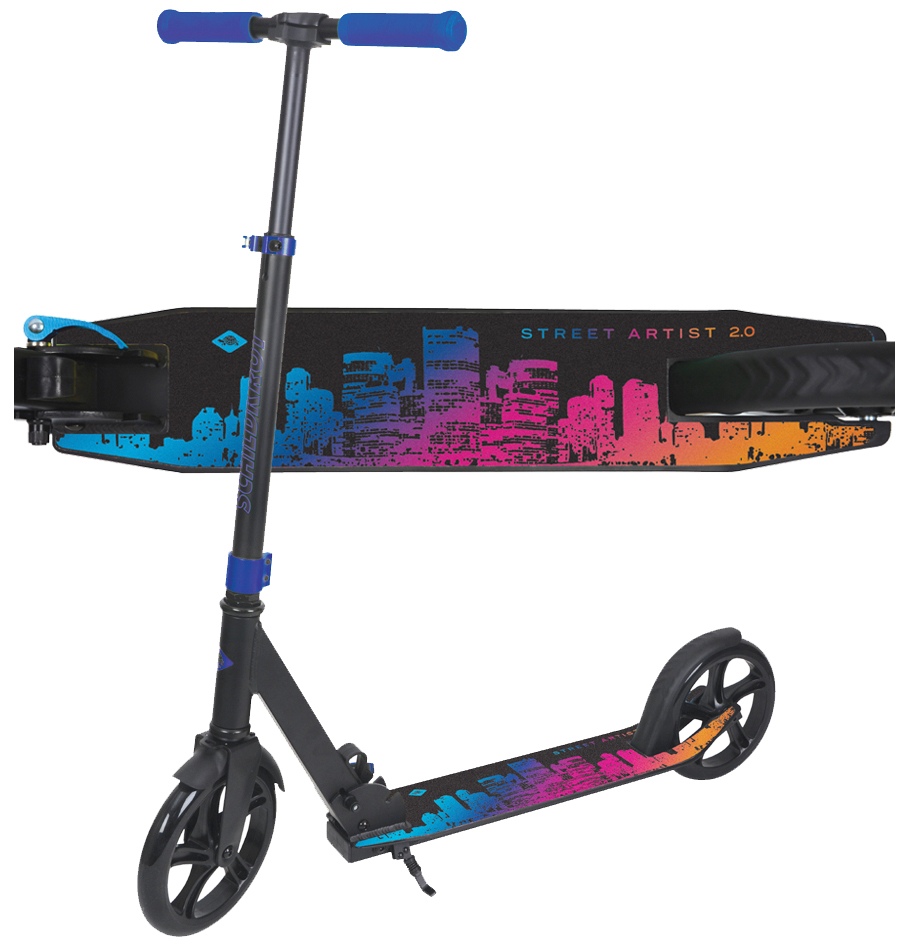 4000885101041 - SCHILDKRÖT Tretroller City Scooter Street Artist 20 blau