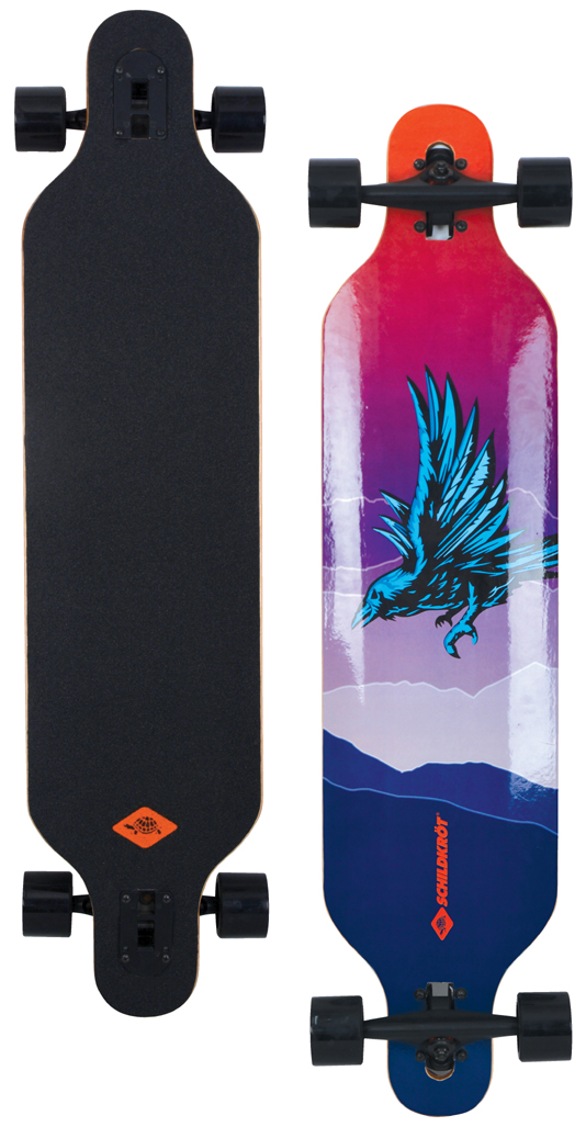 4000885106916 - Schildkröt Funsports Longboard 41 God Feather Skateboard (Bunt one size) Waveboards