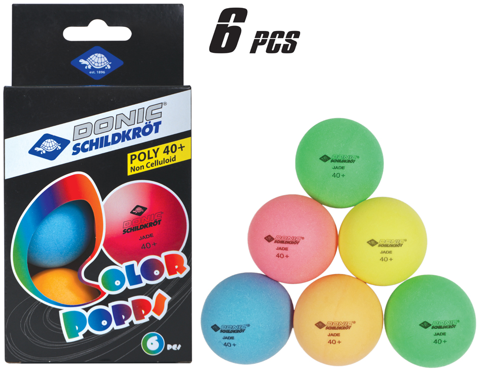 4000885490152 - Donic Schildkröt TT-Ball Colour Popps 6er Blistercar Tischtennisbälle (Bunt one size) Skihandschuhe