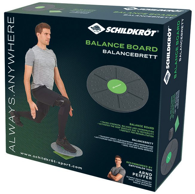 4000885600315 - SCHILDKRÖT Fitness Anti-Rutsch-Pad + Balanceboard Grün Anthrazit 4000885600315 - SCHILDKRÖT Fitness Anti-Rutsch-Pad + Balanceboard Grün Anthrazit
