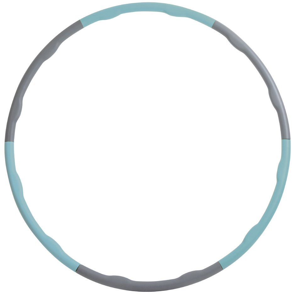 4000885602364 - Schildkröt-Fitness Fitness-Hoop (Hula-Hoop Reifen Power Ring) Ø 100 cm grau skyblue blau grau