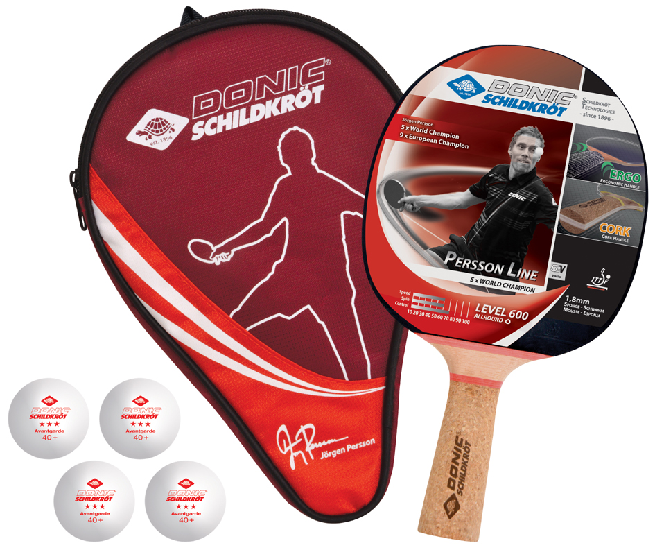 4000885884500 - Donic Schildkröt TT-Set Persson 600 (Bunt one size) Tischtennis