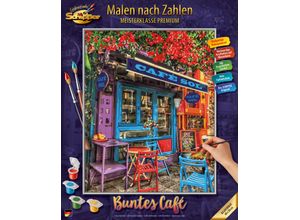 4000887919033 - Malen nach Zahlen SCHIPPER Meisterklasse Premium - Buntes Café bunt Malvorlagen KinderB52cm H41cm Made in Germany B52cm H41cm