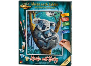 4000887929070 - Malen nach Zahlen SCHIPPER Meisterklasse Klassikere - Koala mit Baby bunt Malvorlagen KinderB25cm H31cm Made in Germany B25cm H31cm