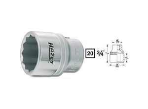 4000896001552 - HAZET 1000Z-27 Außen-Sechskant Steckschlüsseleinsatz 27 mm 3 4 (20 mm)